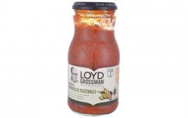 Loyd Grossman Tomato & Chargrilled Vegetables Sauce  Glass Bottle  350 grams